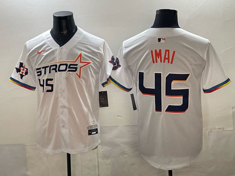 Men 2026 Houston Astros #45 Imai white 4th generations Nike MLB Jersey style 02